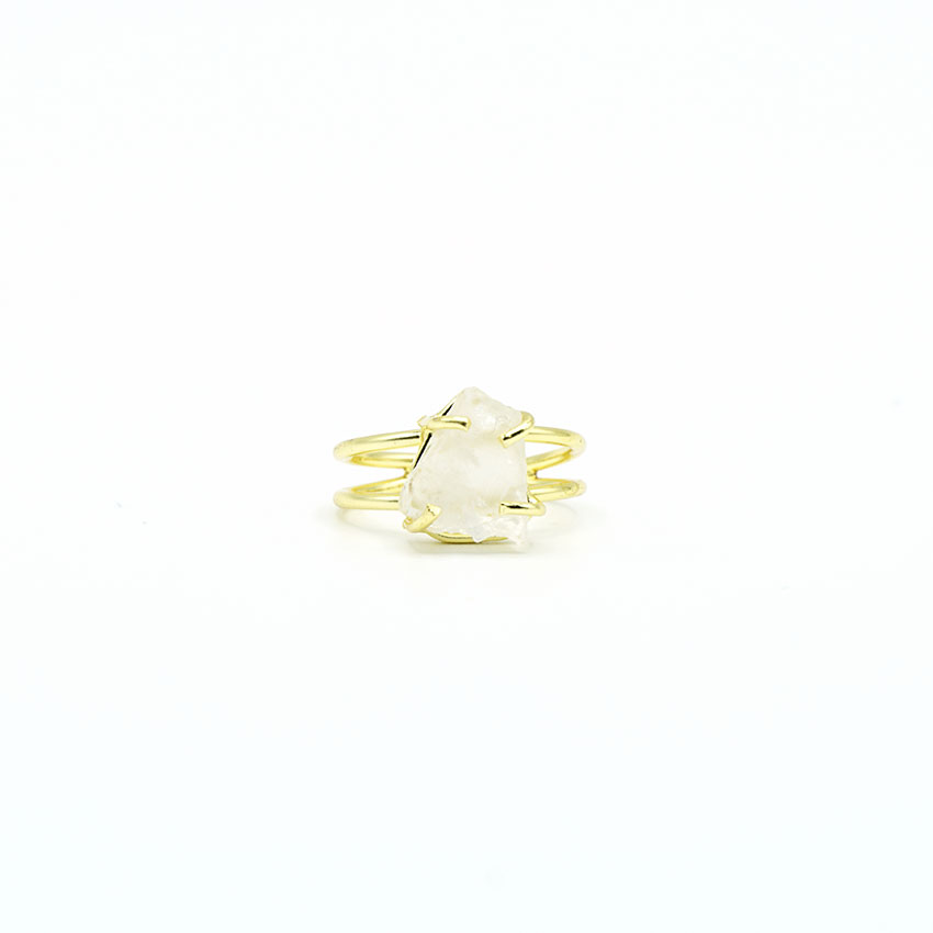 Anillo de Cuarzo blanco