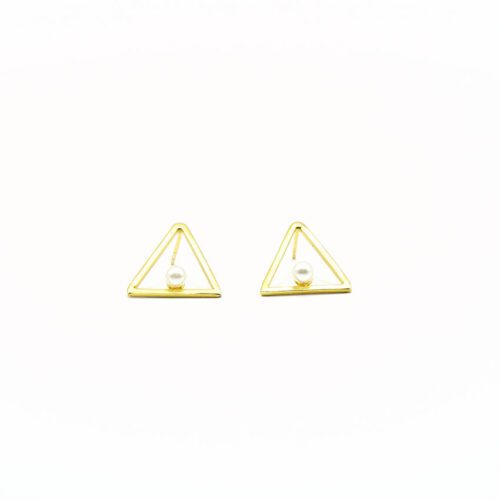 Pendientes Triangulo Perla