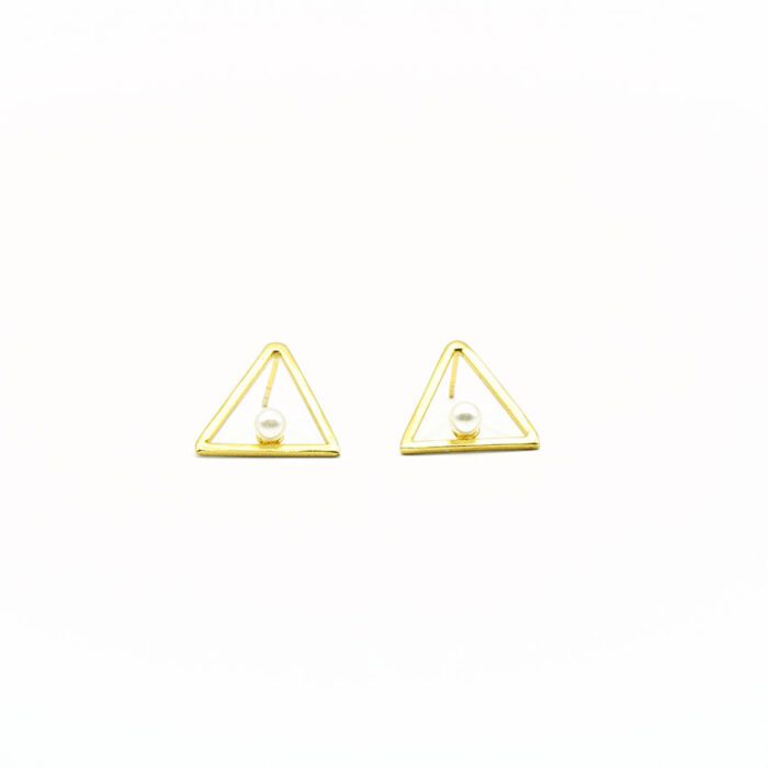 Pendientes Triangulo Perla