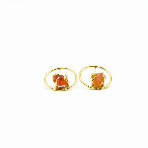 Pendientes aro de Carnelian