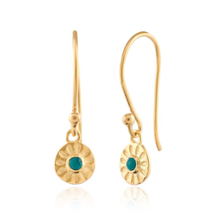 Pendientes colgantes – Turquesa