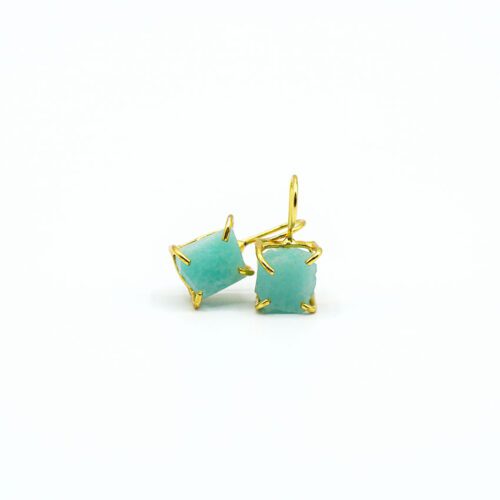 Pendientes de Amazonita colgante